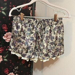 Zara Multicolor Satin Shorts